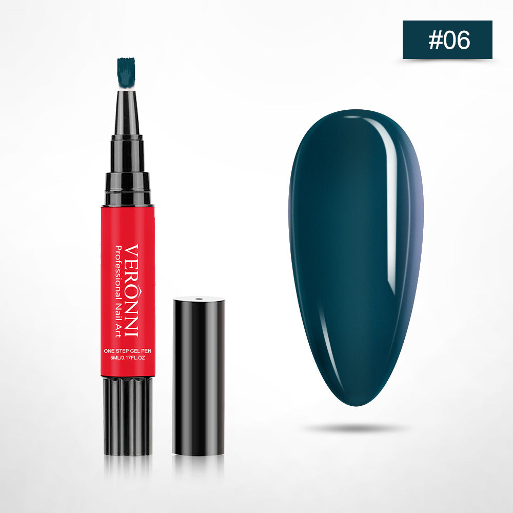 12-Color One-Step Nail Gel Pen