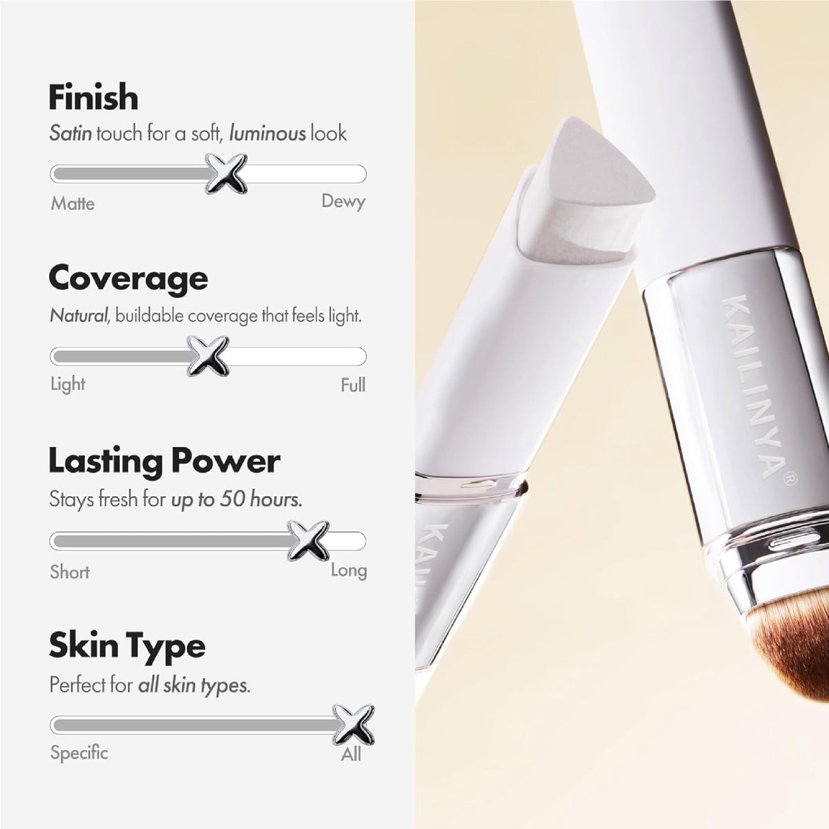 Color-Changing Dual-Ended Foundation Stick