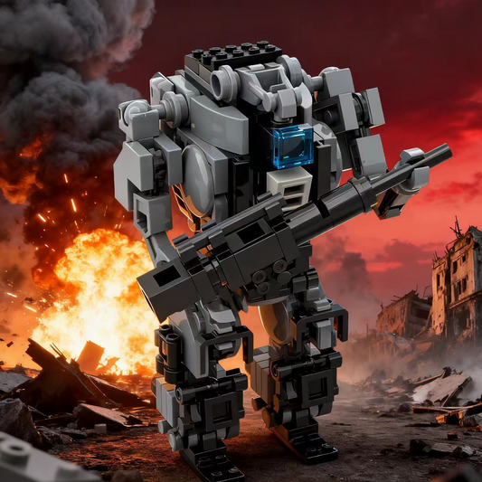 Military Mecha Building Block Set