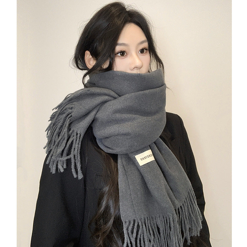 Faux-Cashmere Winter Scarf & Shawl
