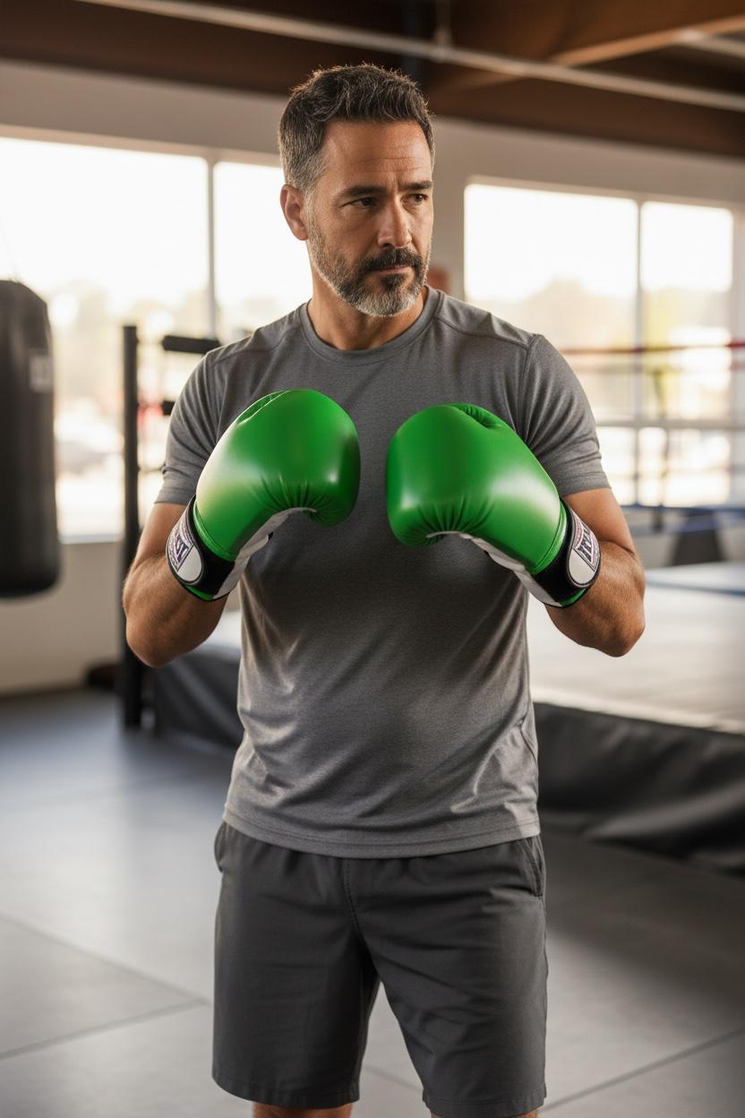 MMA Grappling & Sparring Gloves – Pro-Flex Design (Green/White)