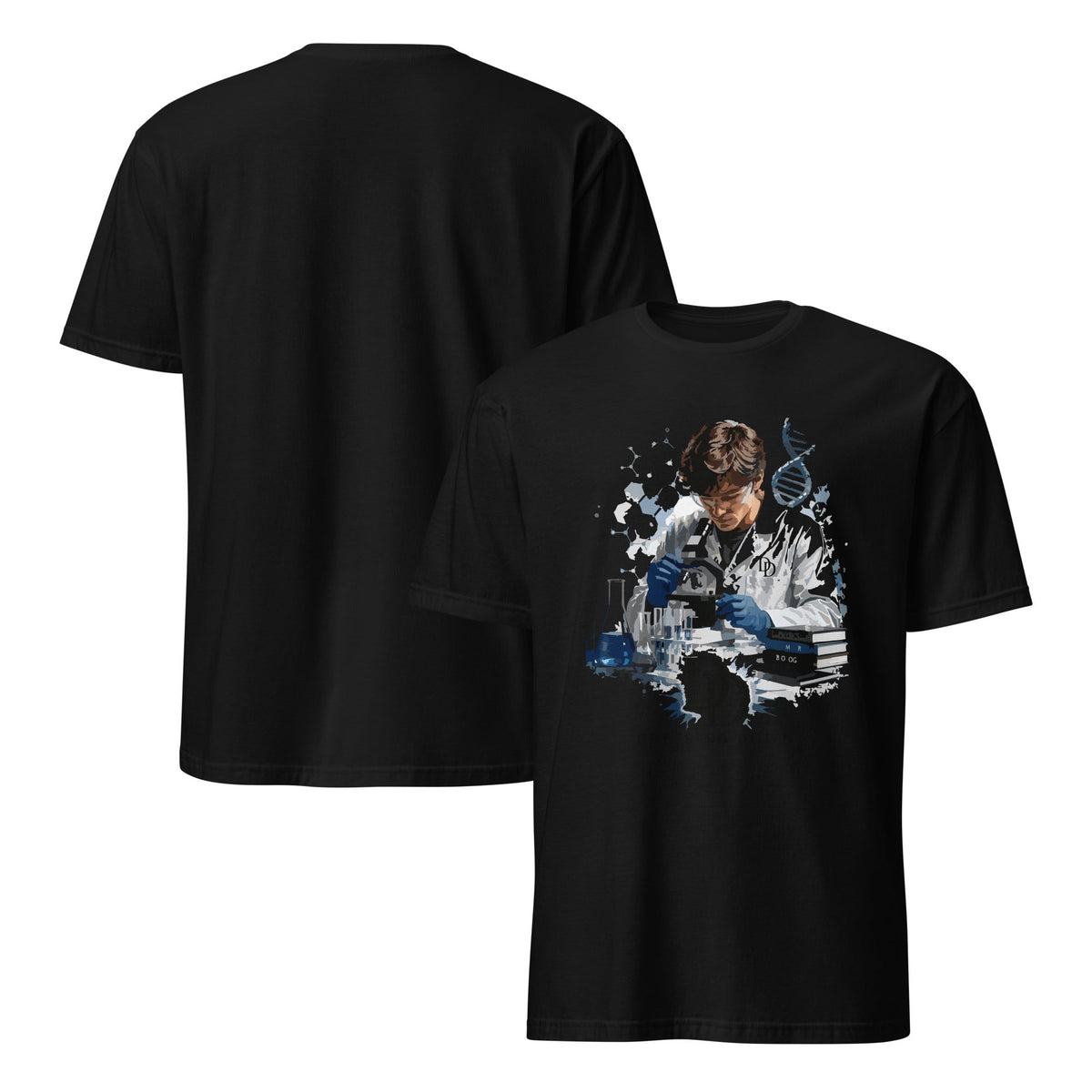 Dressing Down T-shirt – black front and back