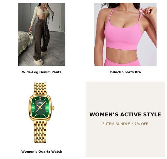 Women’s Active Style Bundle – 3 items, 7% off
